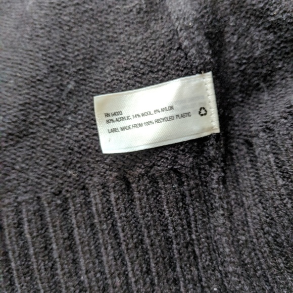 NWT Gap Wool blend black white sweater size S - Picture 6 of 8